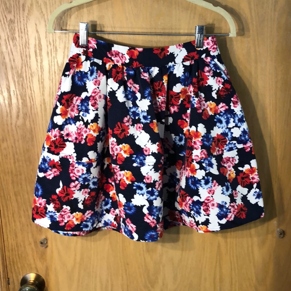 Express floral skirt